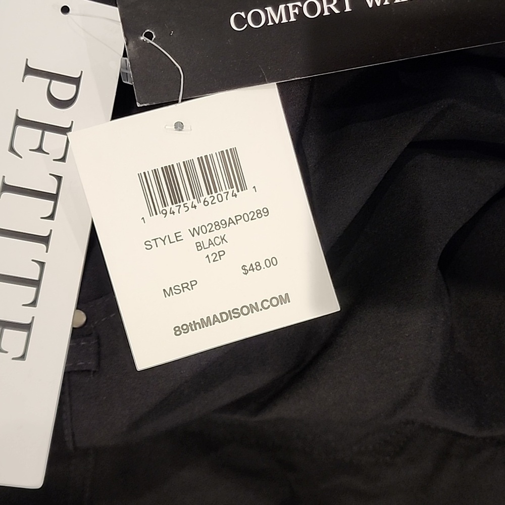 89th & Madison Black Pants - Picture 4 of 4